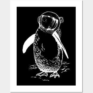 Astronauts penguin, surreal art design Posters and Art